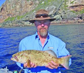 Bill Lewis caught this coral trout at the Keppels.